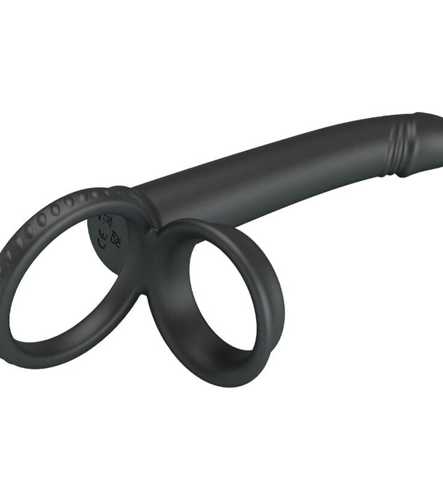PRETTY LOVE - DILLION DOUBLE PENETRATION DOUBLE COCK RING BLACK
