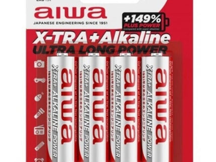 AIWA - X-TRA ALKALINE AA ALKALINE BATTERY LR6 BLISTER*4