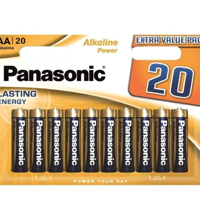 PANASONIC - BRONZE ALKALINE AA BATTERY LR6 BLISTER*20