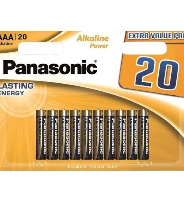 PANASONIC - BRONZE ALKALINE AAA BATTERY LR03 BLISTER*20