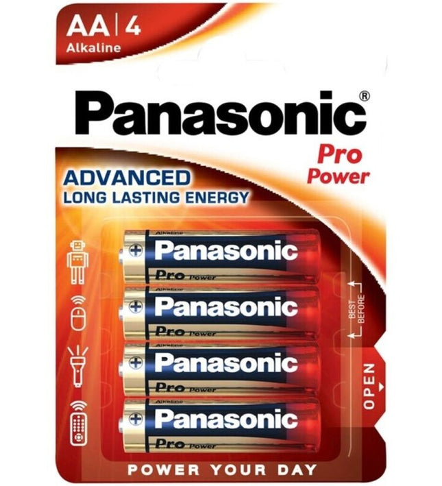 PANASONIC - PRO POWER ALKALINE AA BATTERY LR6 BLISTER*4