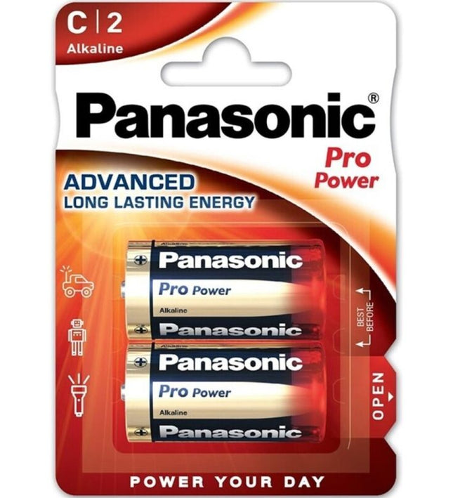 PANASONIC - PRO POWER ALKALINE C BATTERY LR14 BLISTER*2