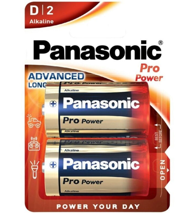 PANASONIC - PRO POWER ALKALINE D BATTERY LR20 BLISTER*2