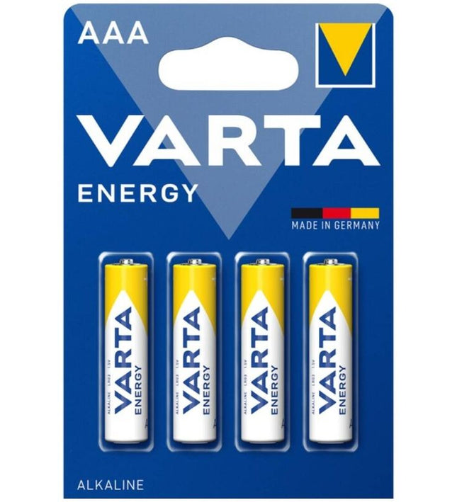VARTA - ENERGY ALKALINE BATTERY AAA LR03 BLISTER*4