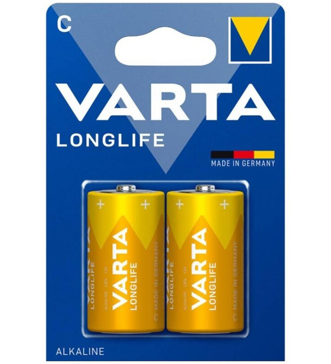 VARTA - LONGLIFE ALKALINE BATTERY C LR14 BLISTER*2