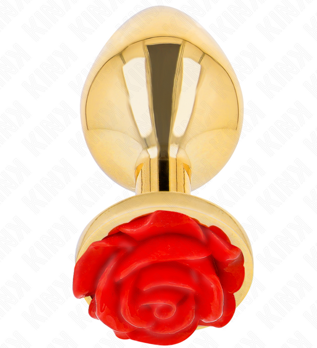 KINK -  PLUG ANAL GOLD ROSE RED SIZE L