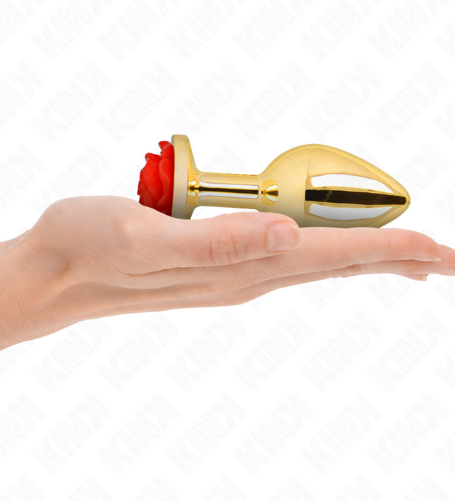 KINK -  PLUG ANAL GOLD ROSE RED SIZE L