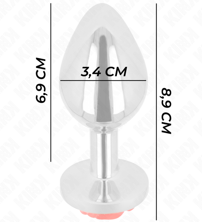 KINK - PLUG ANAL ROSE RED SIZE M