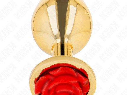 KINK -  PLUG ANAL GOLD ROSE RED SIZE S