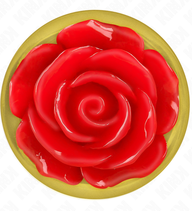 KINK -  PLUG ANAL GOLD ROSE RED SIZE M