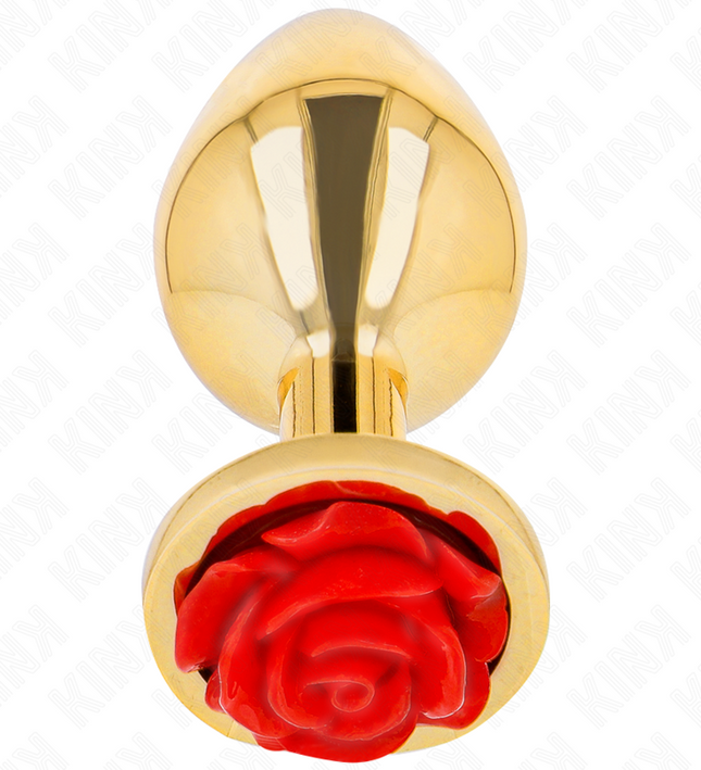 KINK -  PLUG ANAL GOLD ROSE RED SIZE M