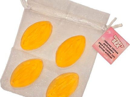 DIABLO PICANTE - 4 MINI VAGINA SHAPED SOAPS YELLOW