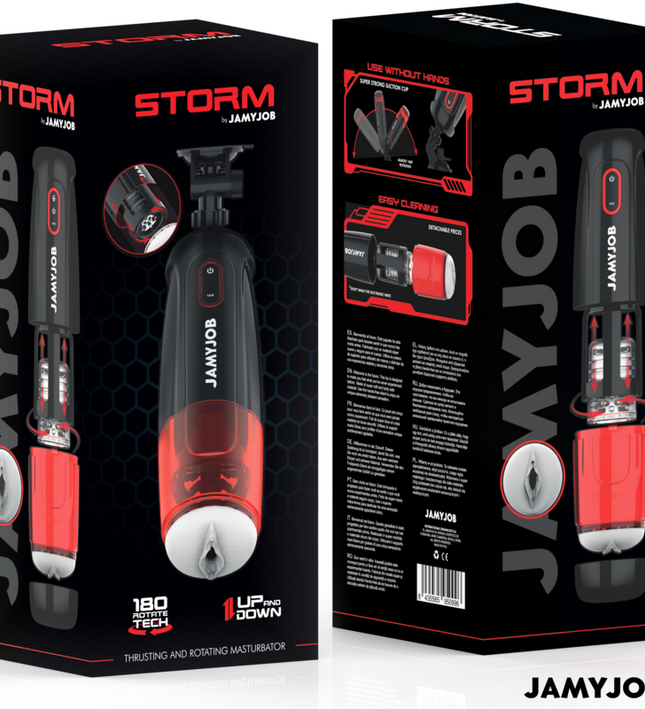 JAMYJOB - STORM AUTOMATIC VAGINA MASTURBATOR 10 ROTATION AND THRUST MODES