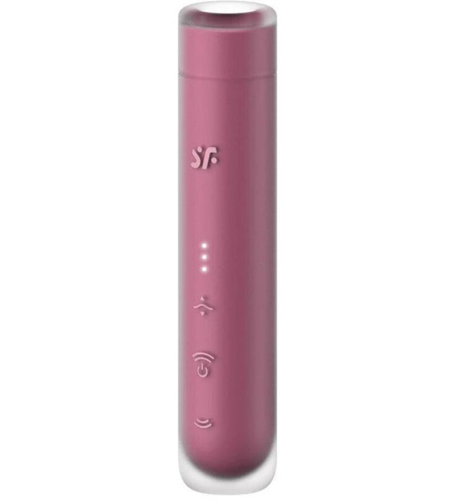 SATISFYER - FIRST KISS WAVE CLITORIS STIMULATOR GARNET