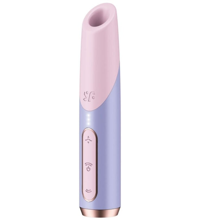 SATISFYER - BOLD KISS WAVE CLITORIS STIMULATOR PINK / VIOLET