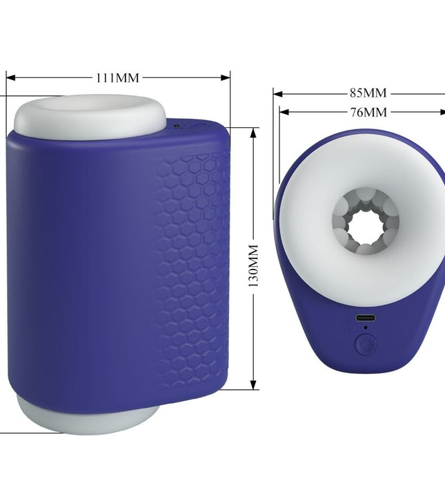 PRETTY LOVE - DJ LADY MALE MASTURBATOR WITH VIBRATION 5 SETTINGS PURPLE