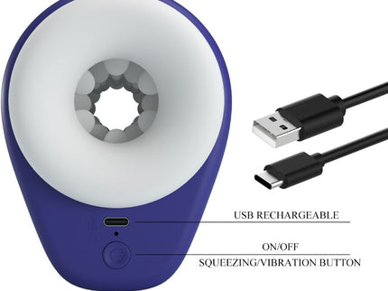 PRETTY LOVE - DJ LADY MALE MASTURBATOR WITH VIBRATION 5 SETTINGS PURPLE