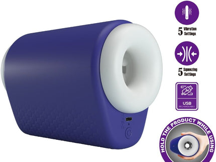 PRETTY LOVE - DJ LADY MALE MASTURBATOR WITH VIBRATION 5 SETTINGS PURPLE