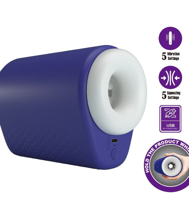 PRETTY LOVE - DJ LADY MALE MASTURBATOR WITH VIBRATION 5 SETTINGS PURPLE