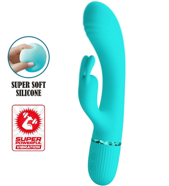 PRETTY LOVE - SCOCCO VIBRATOR RABBIT TURQUOISE