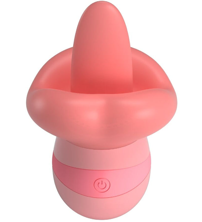 PRETTY LOVE - KYLEE TONGUE CLITORIS STIMULATOR 10 VIBRATIONS NUDE PINK