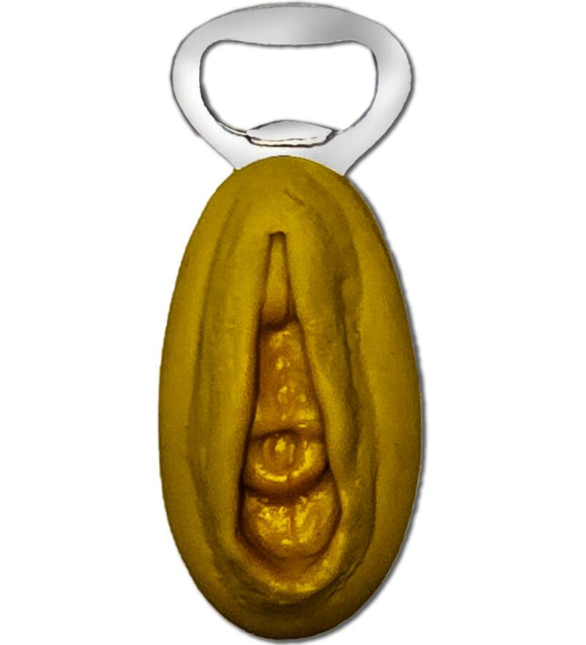 DIABLO PICANTE - SILVER OPENER WITH A GOLDEN VAGINA SHAPE