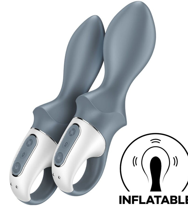 SATISFYER - AIR PUMP BOOTY 1 ANAL INFLATABLE VIBRATOR GREY