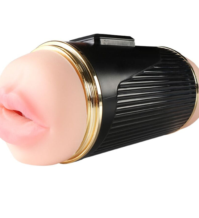SHEQU - KAY DOUBLE MASTURBATOR WITH DUAL MOUTH AND VAGINA VIBRATION