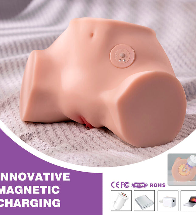 XISE - FENNIE SHAKING REALISTIC MULTIPOSITION VAGINA AND ANUS MASTURBATOR WITH VIBRATION