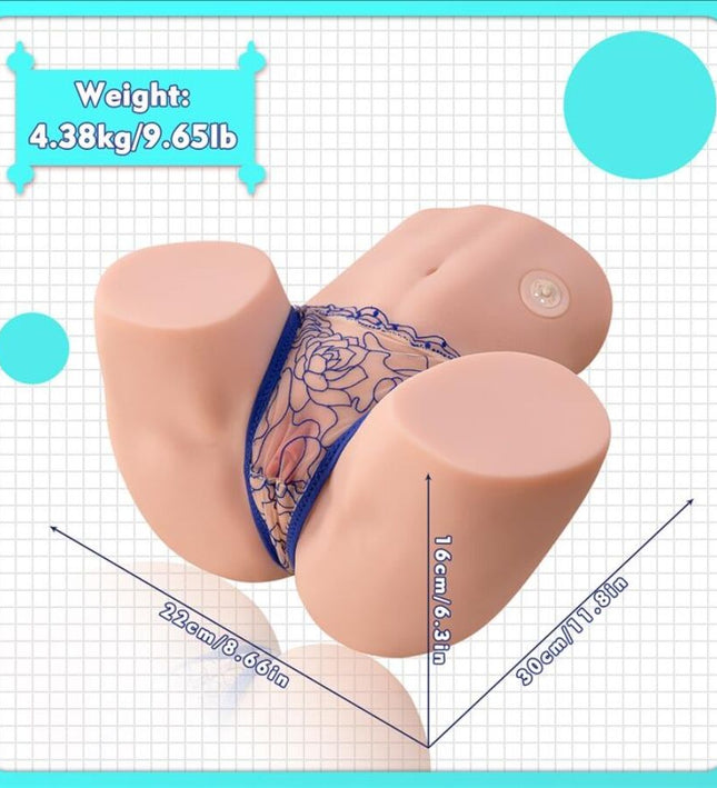 XISE - MAYA SUCKING REALISTIC VAGINA AND ANUS MASTURBATOR WITH VIBRATION AND SUCTION 4.5 KG