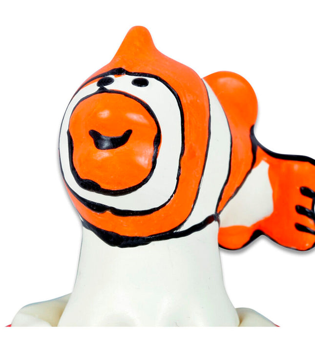 CONDOMERIE - HANDPAINTED NOVELTY CONDOMS FISH ORANGE