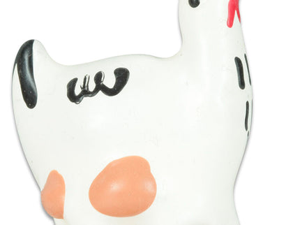 CONDOMERIE - HANDPAINTED NOVELTY CONDOMS CHICKEN WHITE