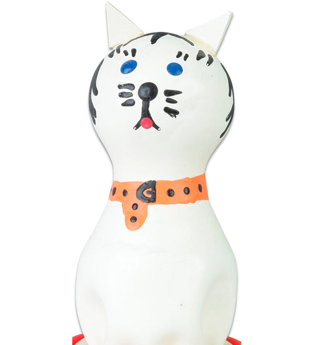 CONDOMERIE - HANDPAINTED NOVELTY CONDOMS CAT WHITE
