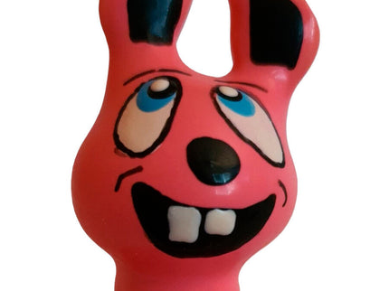 CONDOMERIE - HANDPAINTED NOVELTY CONDOMS LAUGHING PINK HARE