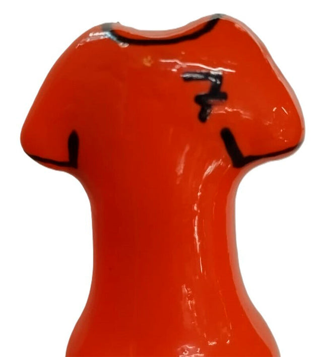 CONDOMERIE - HANDPAINTED NOVELTY CONDOMS ORANGE SHIRT