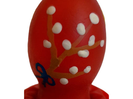 CONDOMERIE - HANDPAINTED NOVELTY CONDOMS EASTER EGG RED