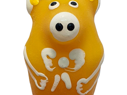 CONDOMERIE - HANDPAINTED NOVELTY CONDOMS PIG SITTING YELLOW