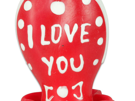 CONDOMERIE - HANDPAINTED NOVELTY CONDOMS HEART - I LOVE YOU MODEL 2