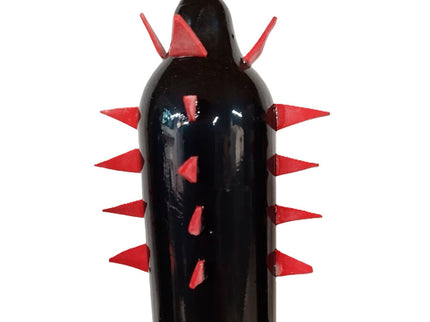 CONDOMERIE - HANDPAINTED NOVELTY CONDOMS BLACK CACTUS XL