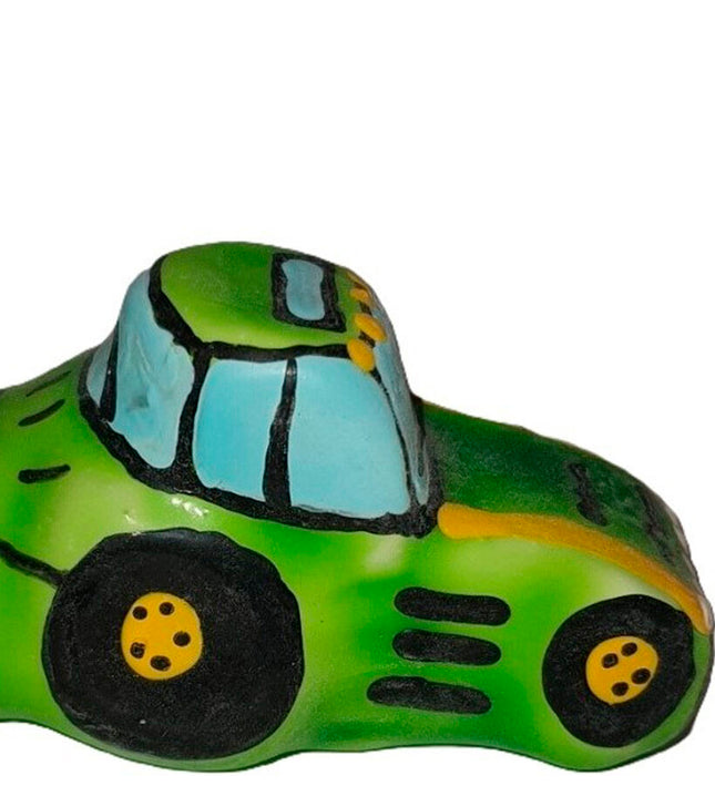 CONDOMERIE - HANDPAINTED NOVELTY CONDOMS TRACTOR GREEN XL