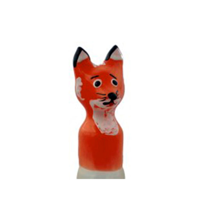 CONDOMERIE - HANDPAINTED NOVELTY CONDOMS FOX BROWN XL