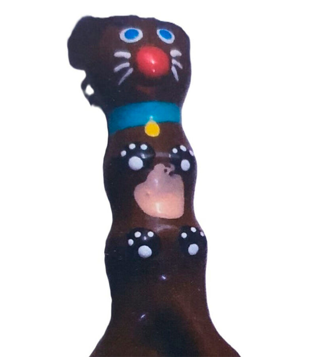 CONDOMERIE - HANDPAINTED NOVELTY CONDOMS BROWN DACHSHUND XL