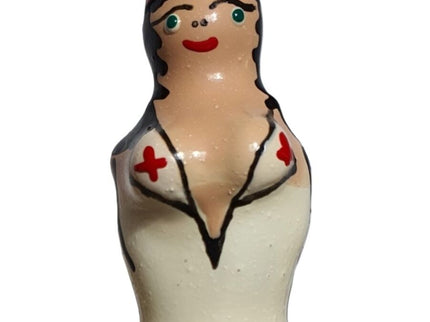 CONDOMERIE - HANDPAINTED NOVELTY CONDOMS NURSE BLOND