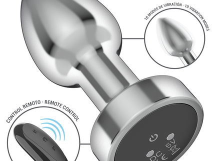 INTENSE - ANAL PLUG 10 VIBRATIONS METAL WITH REMOTE CONTROL S