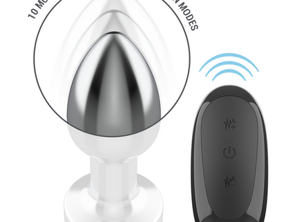 INTENSE - ANAL PLUG 10 VIBRATIONS METAL WITH REMOTE CONTROL S