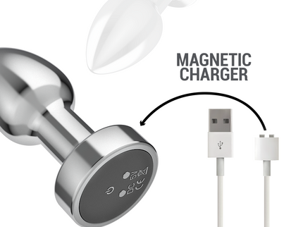 INTENSE - ANAL PLUG 10 VIBRATIONS METAL WITH REMOTE CONTROL S