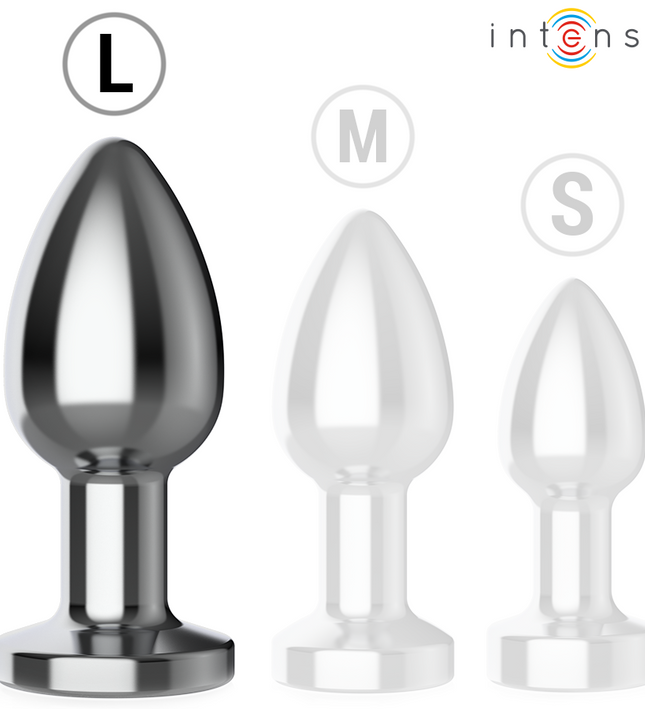 INTENSE - ANAL PLUG 10 VIBRATIONS METAL WITH REMOTE CONTROL L
