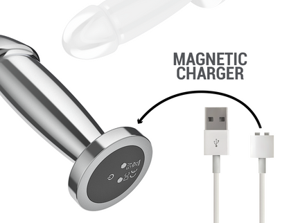 INTENSE - ANAL PLUG 10 VIBRATIONS METAL DILDO WITH REMOTE CONTROL S