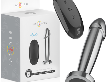 INTENSE - ANAL PLUG 10 VIBRATIONS METAL DILDO WITH REMOTE CONTROL S