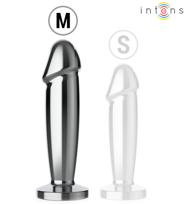 INTENSE - ANAL PLUG 10 VIBRATIONS METAL DILDO WITH REMOTE CONTROL M